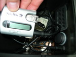 MP3 adapter connected